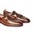 Brown solid loafers