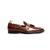 Brown solid loafers