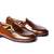 Brown solid loafers