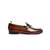 Brown solid loafers