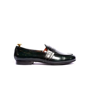 Green solid loafers 4