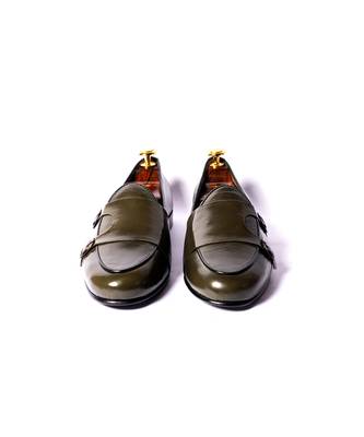Green solid loafers 3