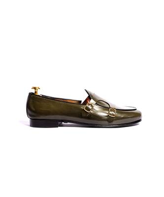 Green solid loafers 4