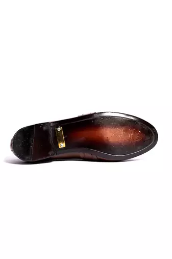 Green solid loafers