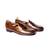 Brown solid loafers