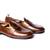 Brown solid loafers