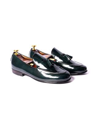 Green solid loafers 1