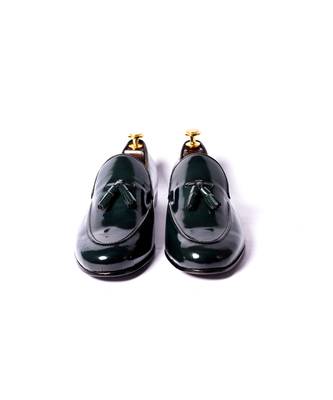 Green solid loafers 3
