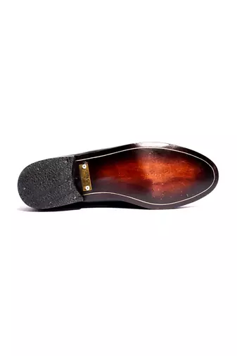 Green solid loafers