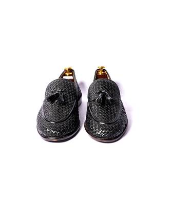 Black woven loafers 3
