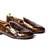Brown solid loafers