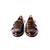 Brown solid loafers