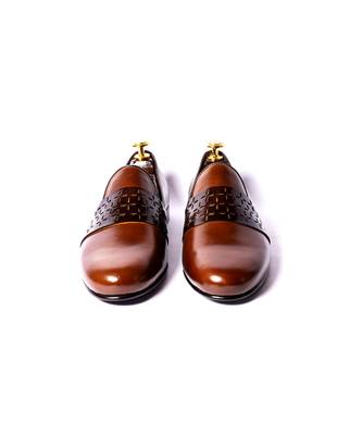 Brown solid loafers 3