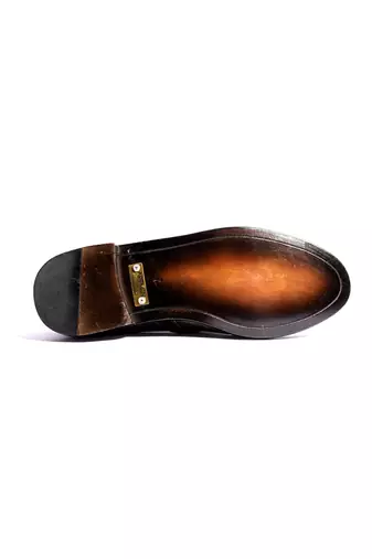 Tan  solid loafers