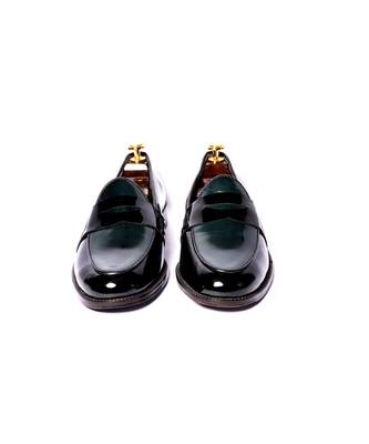 Green solid loafers 3