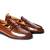 Tan  solid loafers