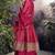 Rani pink pure viscose jacquard silk jacquard woven with heavy thread embroidery sequins work top-palazzo with dupatta