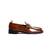 Tan  solid loafers