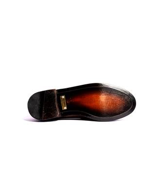 Tan  solid loafers 5