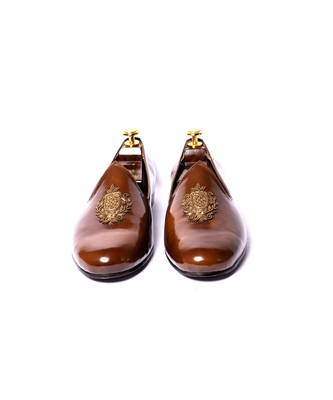 Tan  woven Juttis 3