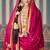 Cream real simar silk heavy thread embroidery sequins work with jacquard lace top-palazzo with dupatta