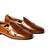 Brown solid loafers
