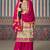 Cream real simar silk heavy thread embroidery sequins work with jacquard lace top-palazzo with dupatta