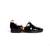 Black solid Sandals