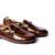 Brown solid loafers