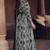 Multicolor real georgette printed with thread embroidery work top with dupatta