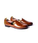 Tan  solid loafers
