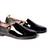 Black solid loafers