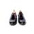 Black solid loafers