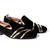 Black solid loafers
