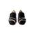 Black solid loafers