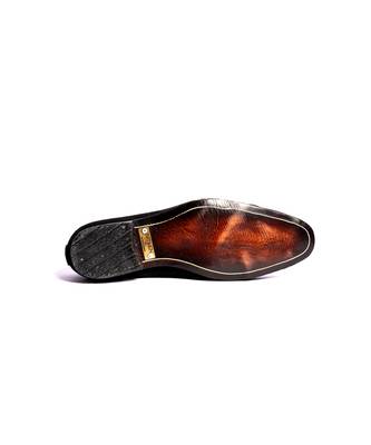 Black solid loafers 5