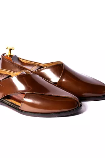 Brown solid Sandals