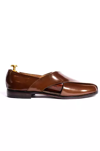 Brown solid Sandals