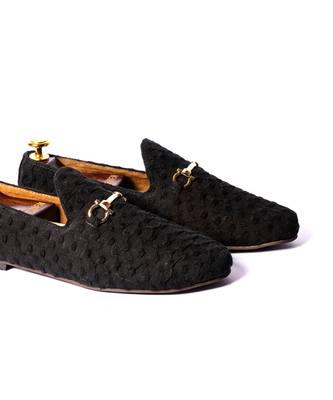Black woven loafers 2
