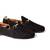 Black woven loafers