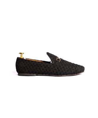 Black woven loafers 4
