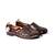 Brown woven loafers