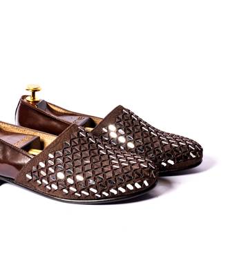 Brown woven loafers 2
