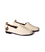 White woven shoes for men