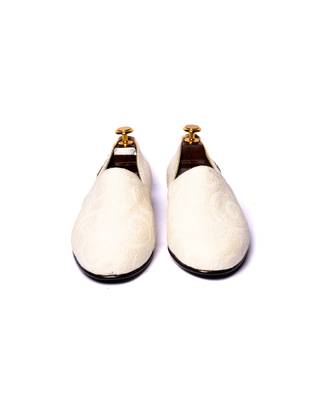 White woven shoes for men 3
