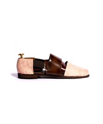 Pink woven sandals 4