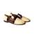 Yellow woven sandals