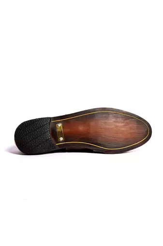 Yellow woven sandals