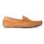 Tan solid leather loafers
