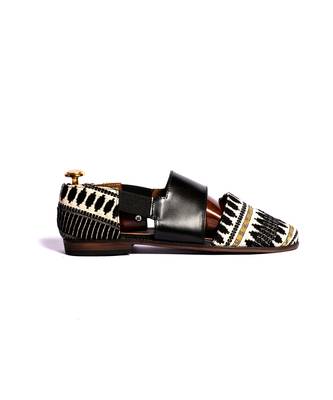 Black woven sandals 4